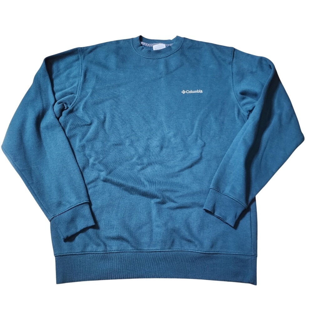 Columbia Pullover Sweatshirt Teal Crewneck Long Sleeve Casual‎ Sports Active M